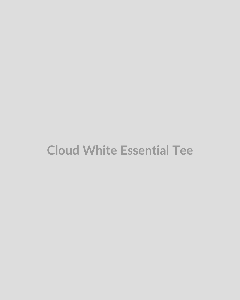 Cloud White Essential Tee