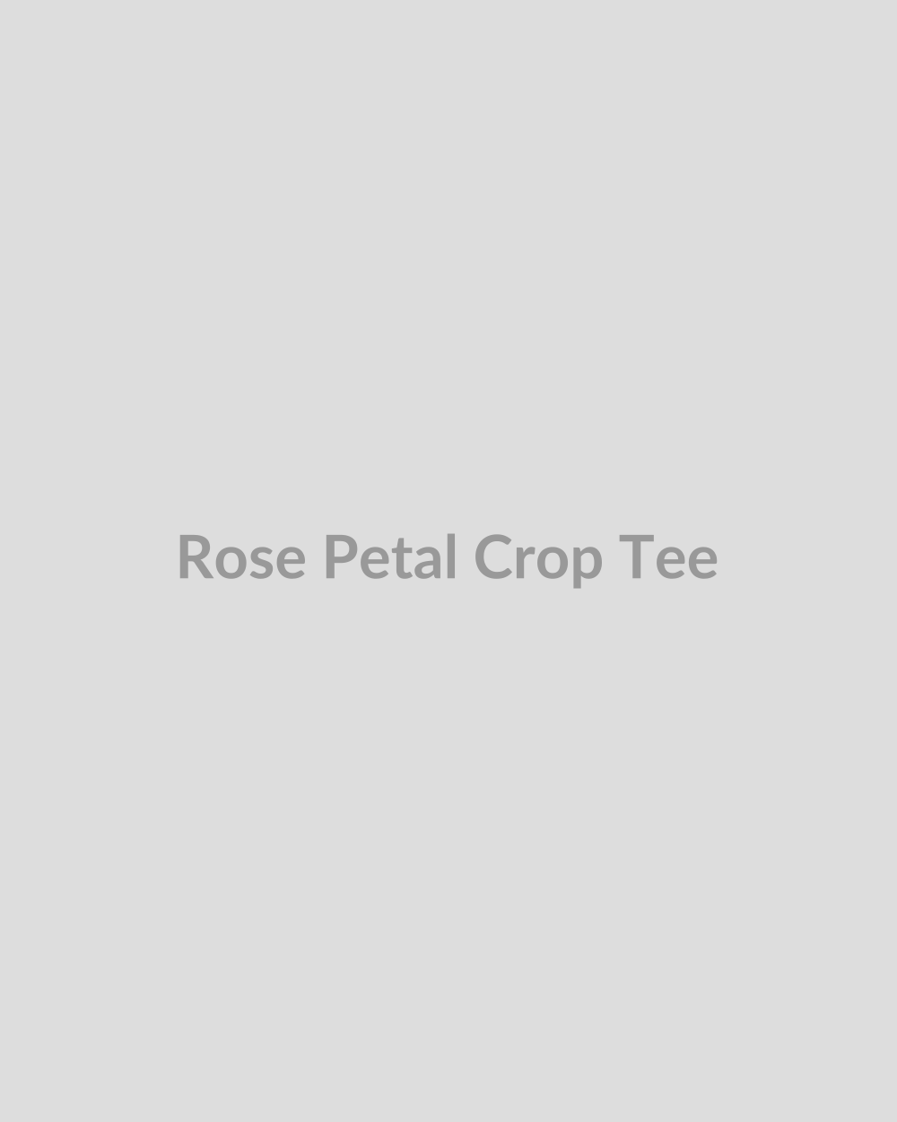 Rose Petal Crop Tee