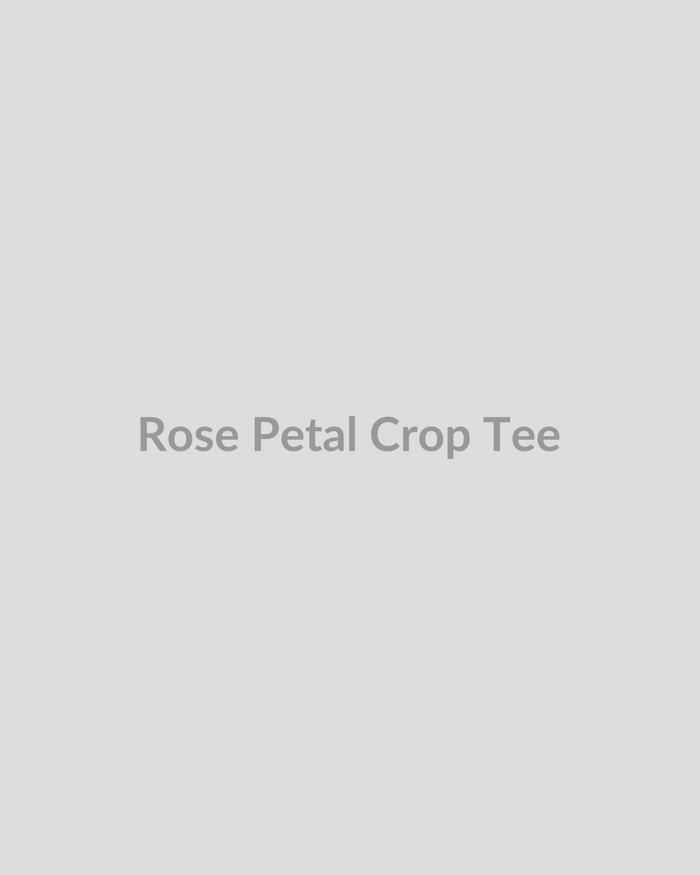 Rose Petal Crop Tee