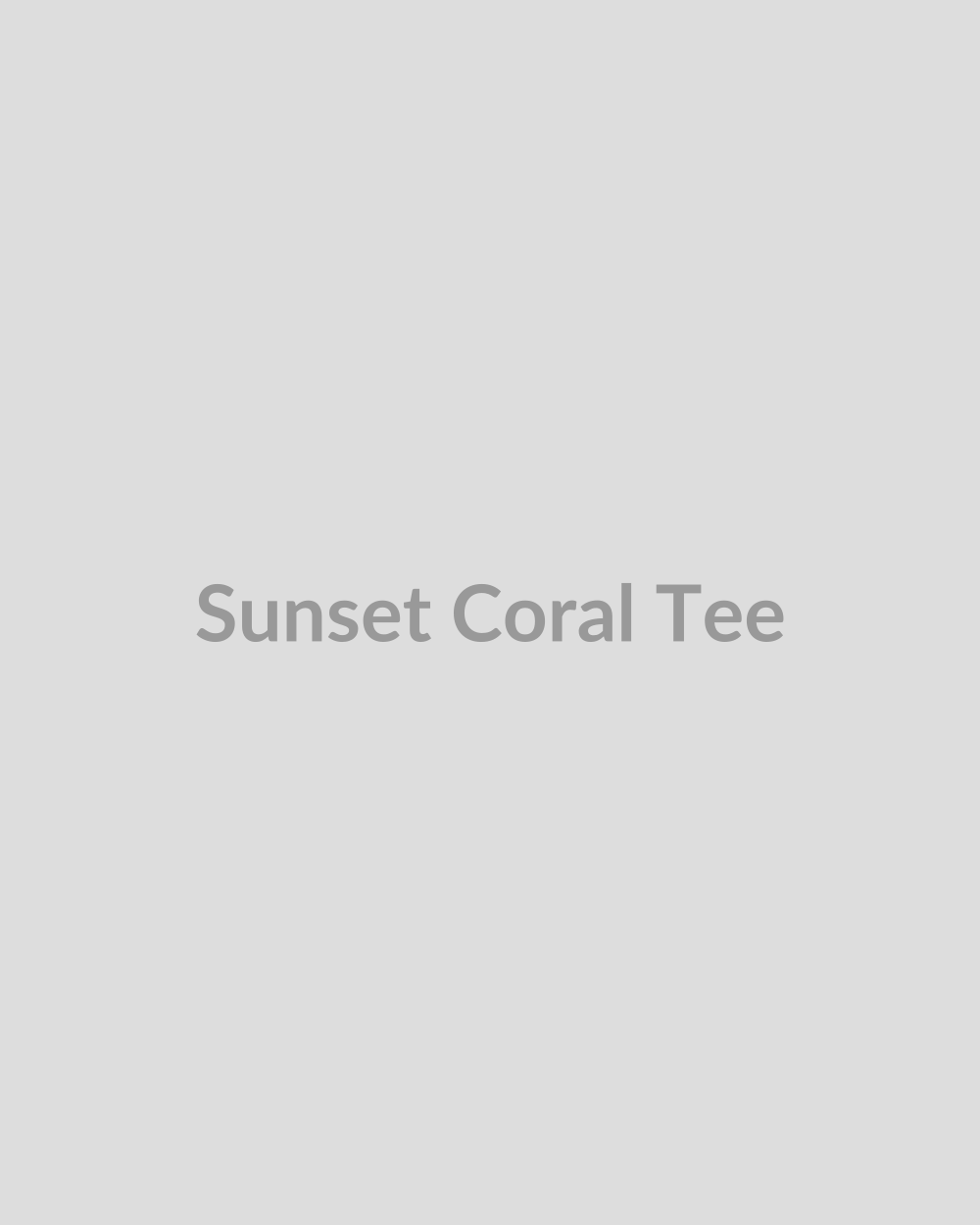 Sunset Coral Tee