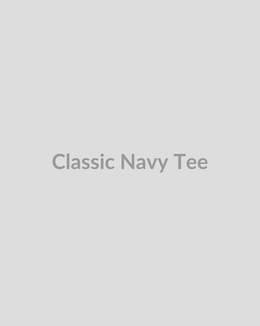 Classic Navy Tee