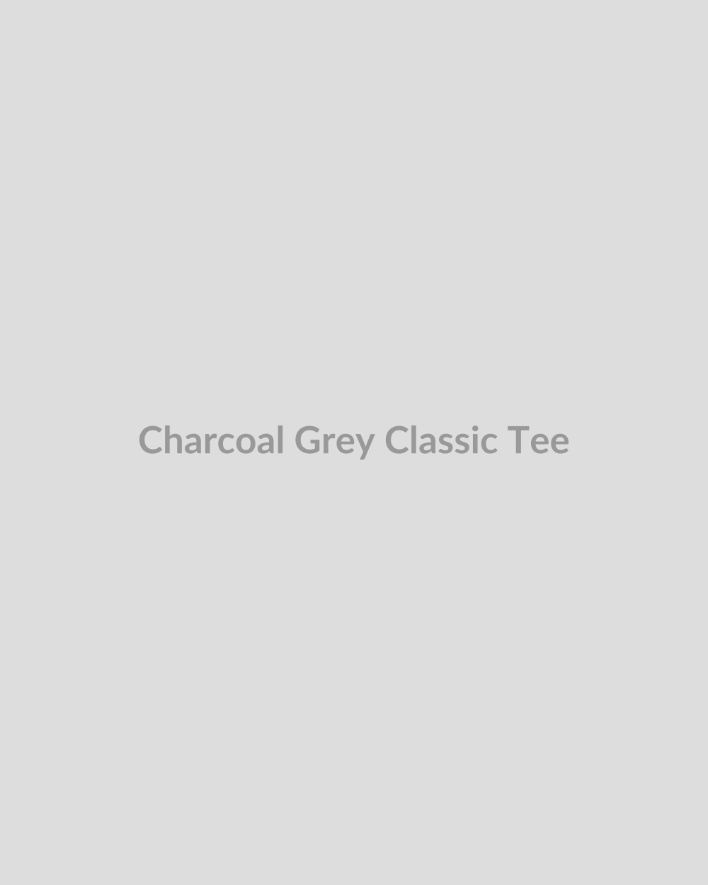 Charcoal Grey Classic Tee